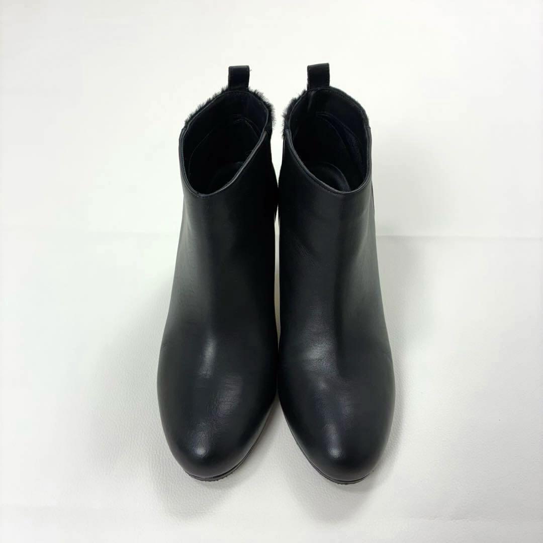 FABIO RUSCONI 毛付きレザー切替 ショート　ブーツ Vibram