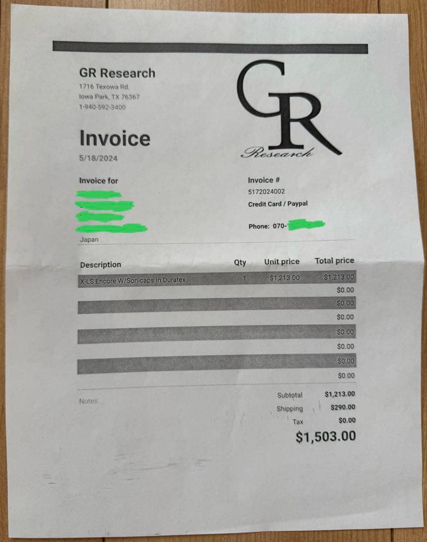 【中古】アメリカGR Research X-LS Encoreスピーカー