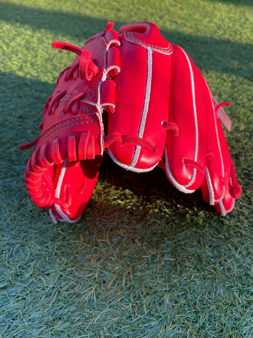 【未使用】ごりら印の野球道具　投手用OBK 硬式グローブ 別注オーダー