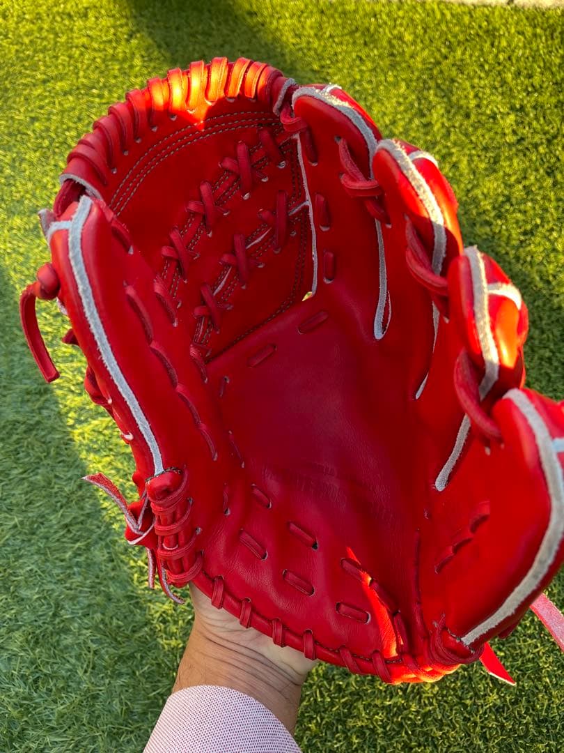 【未使用】ごりら印の野球道具　投手用OBK 硬式グローブ 別注オーダー