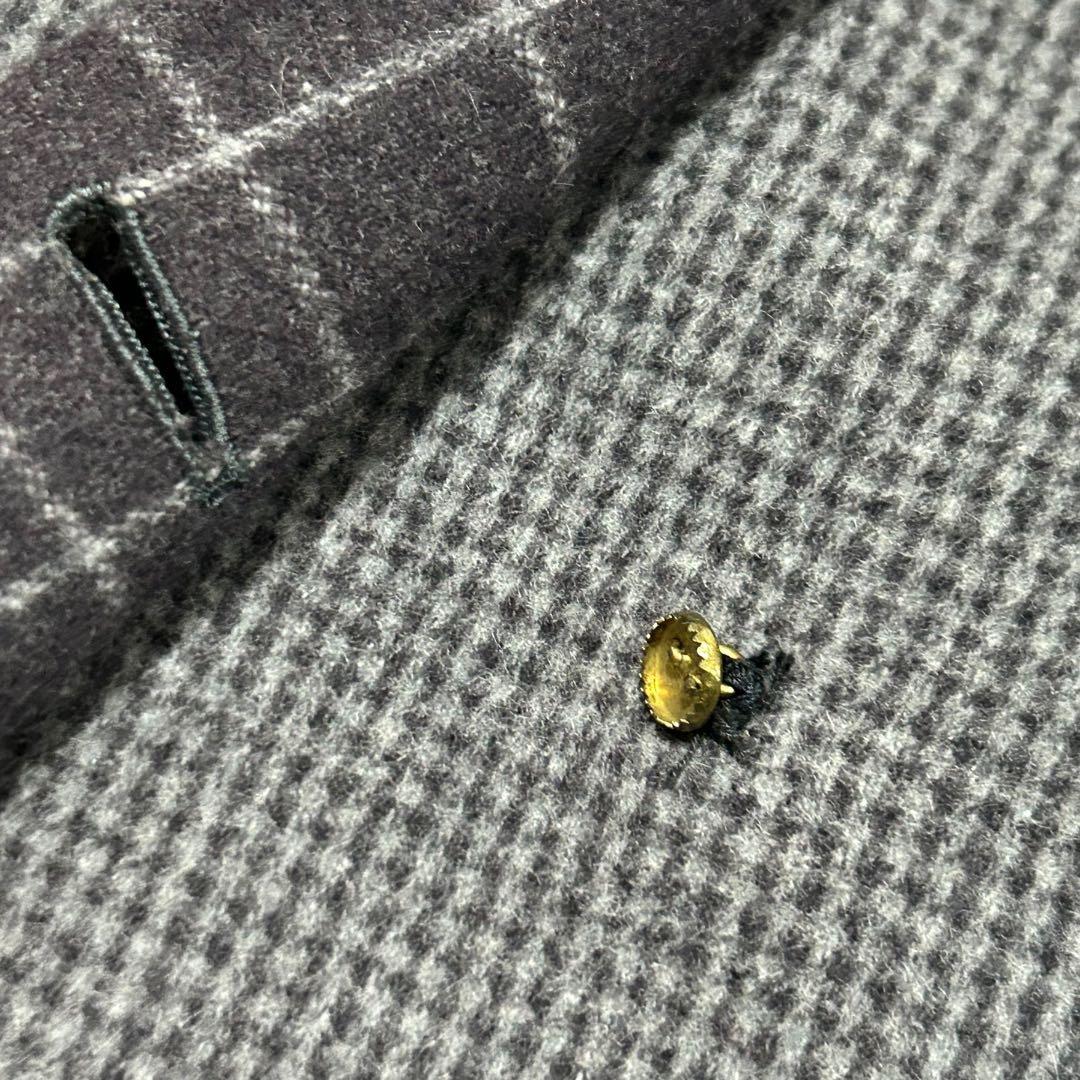 希少　Dior ディオール　リバーシブル　ウールコート　チェック　無地　アウター