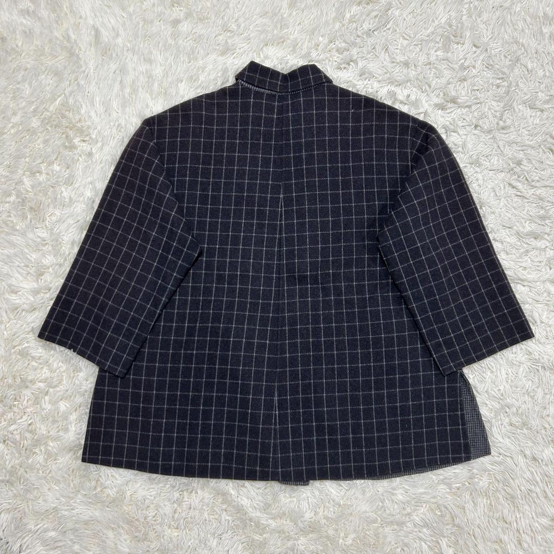 希少　Dior ディオール　リバーシブル　ウールコート　チェック　無地　アウター