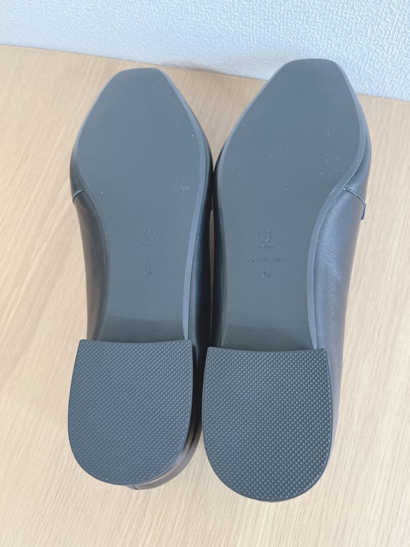 【こゆき】 卑弥呼　ローファー　ブラック　本革　26cm