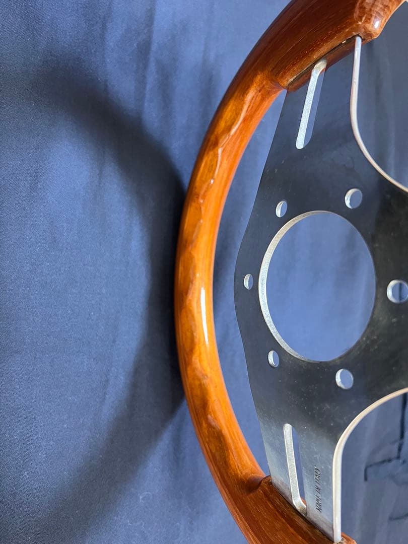 美品 OBA オバ 28パイ ステアリング ハンドル オバハン 旧車 ウッド