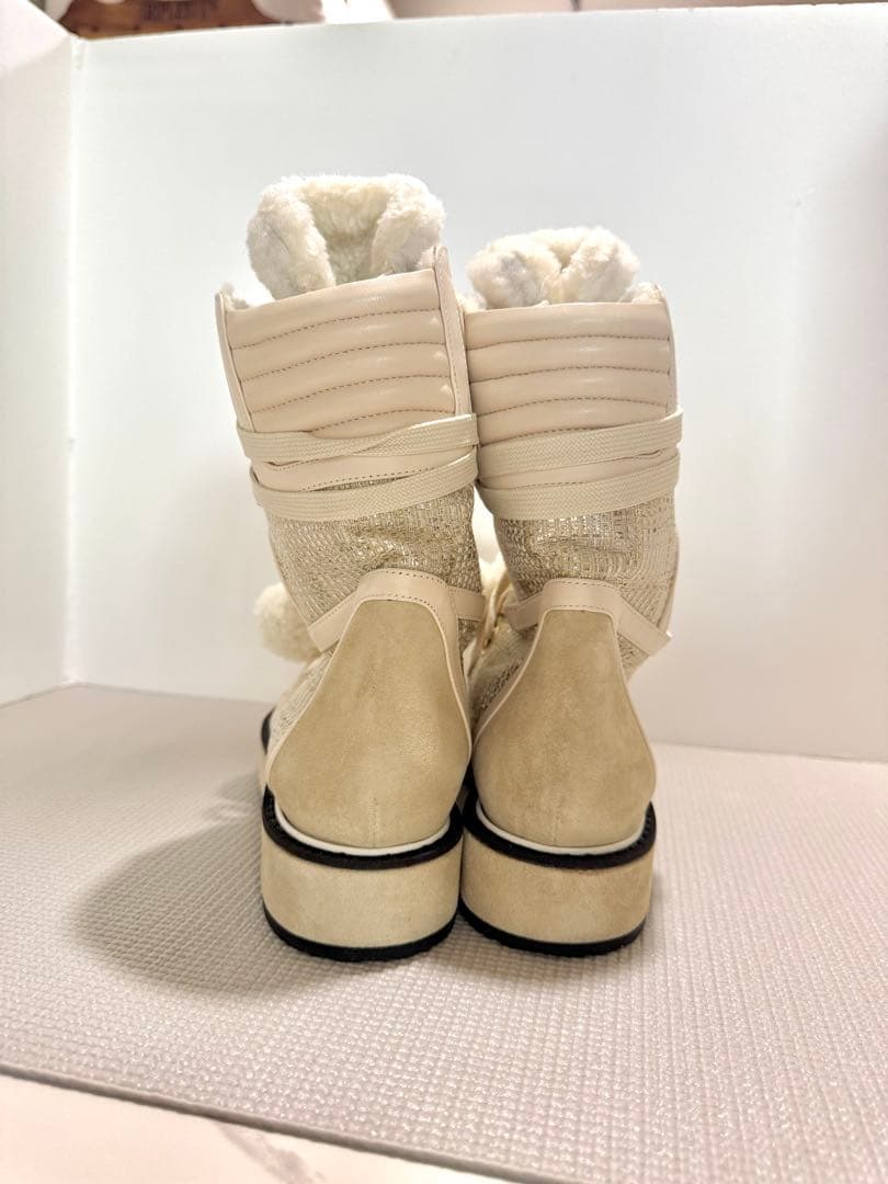 Nicholas Kirkwood ニコラスカークウッドアイボリーブーツ 38