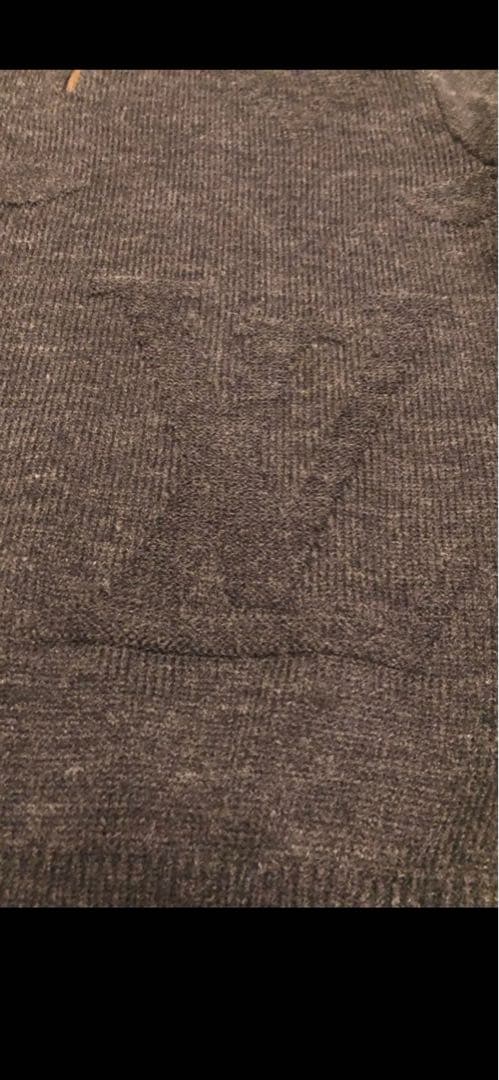 本物 ルイヴィトン 新作 ジャカード モノグラム ジップアップ ニット セーター