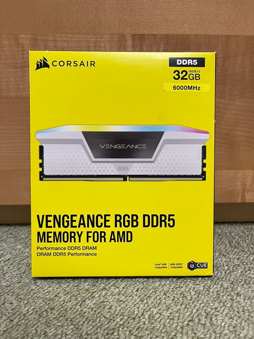 【未開封】CORSAIR DDR5 32GB 6000 amd対応　メモリー