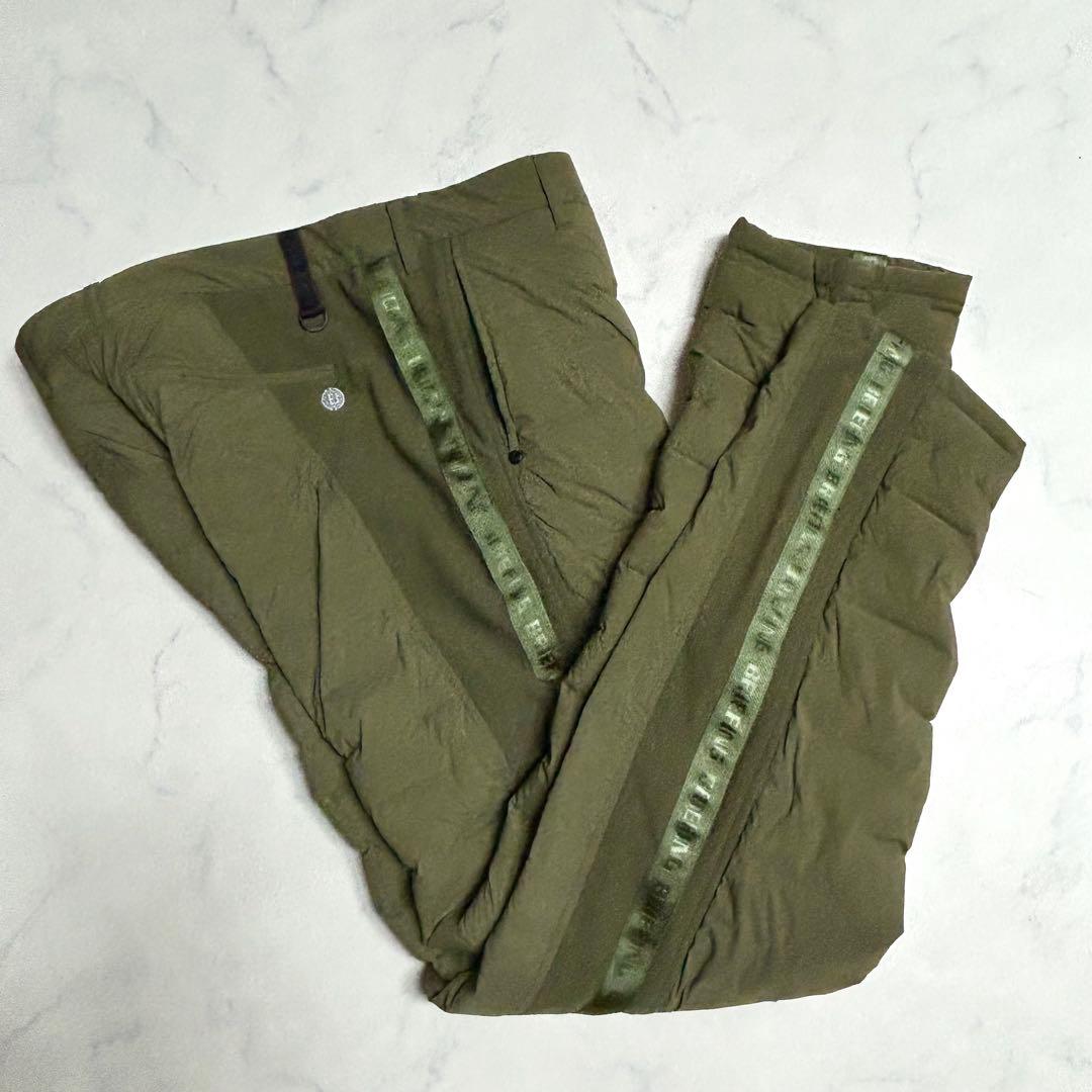 極美品／希少L✨ブリーフィング ダウン90%パンツ 24AW オリーブ極暖ゴルフ