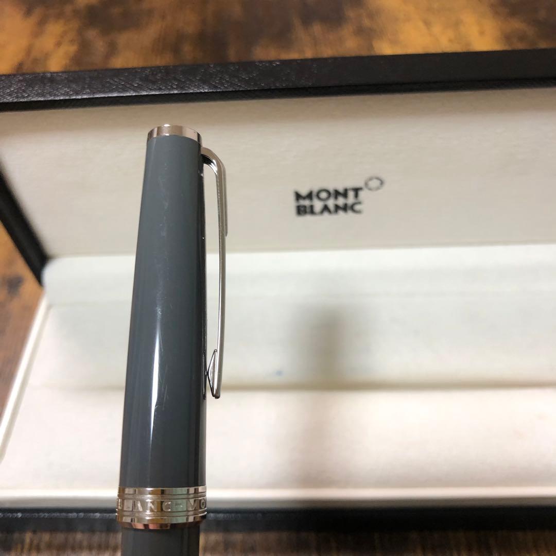 貴重色！☆即筆記可☆モンブラン PIX　ローラーボール　キャップ式　グレー