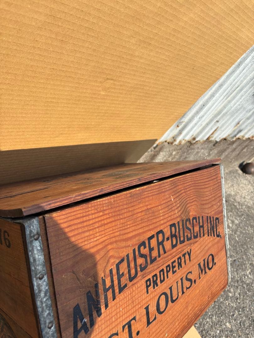 ★Budweiser ヴィンテージ木箱 Anheuser-Busch★ 希少