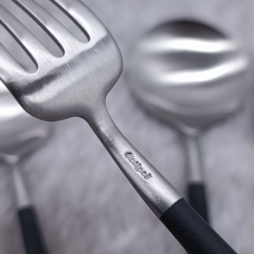 クチポール　カトラリー　ゴアシリーズ　スターターセット　ブラック　６点セット