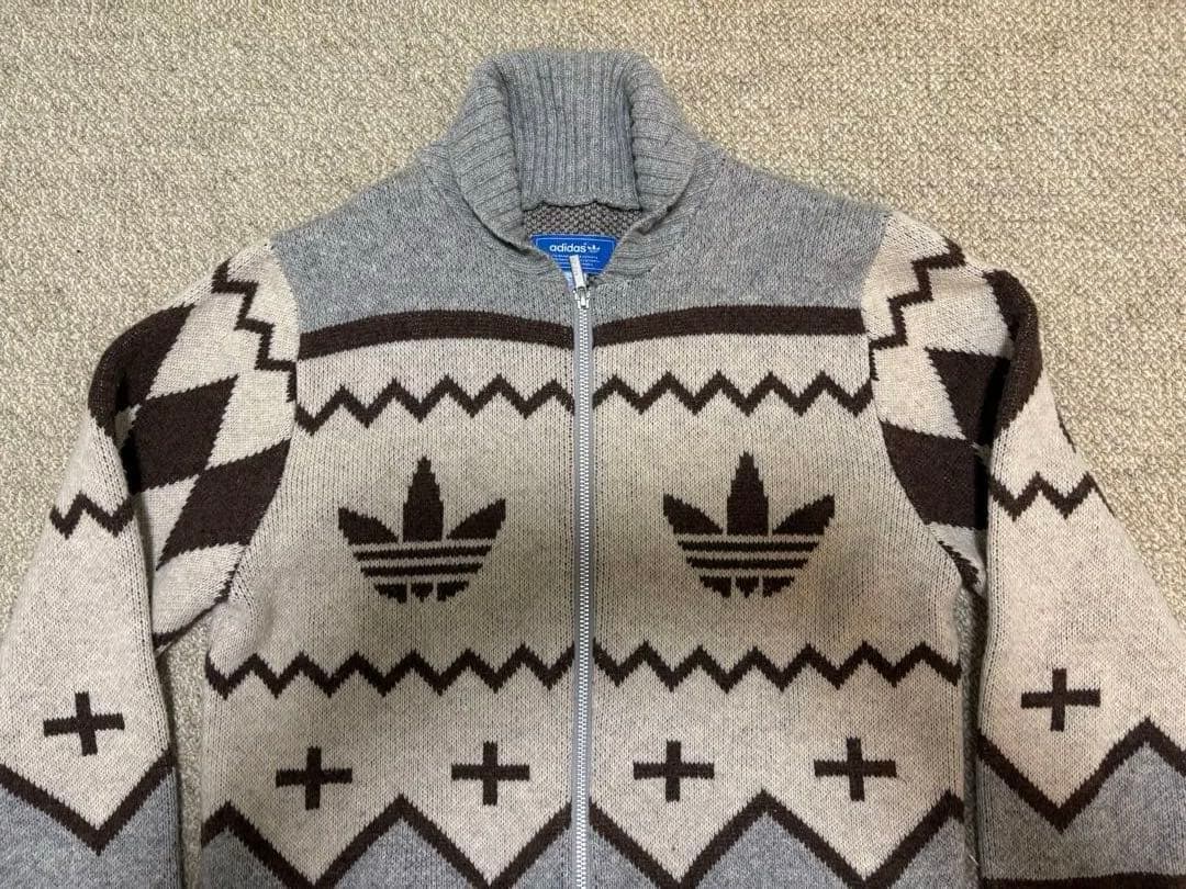 アディダスオリジナルス カウチン　ニット　ジャケット Mサイズ