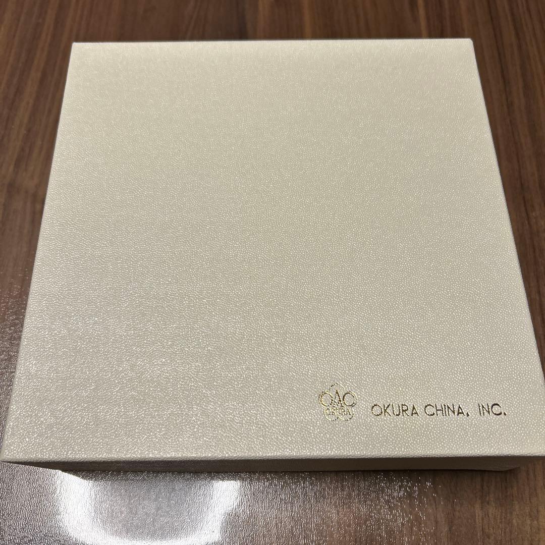 【新品•未使用•4色セット•箱あり】大倉陶園 色蒔 パンジー デザート皿