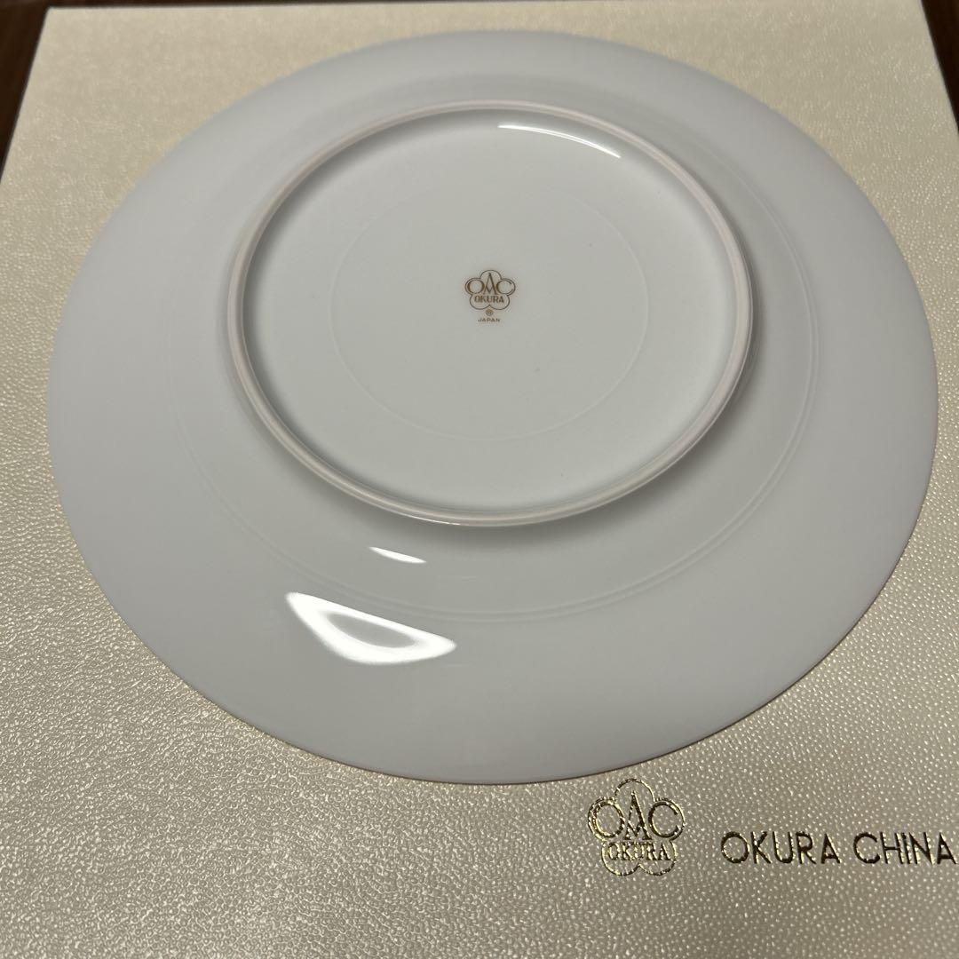 【新品•未使用•4色セット•箱あり】大倉陶園 色蒔 パンジー デザート皿