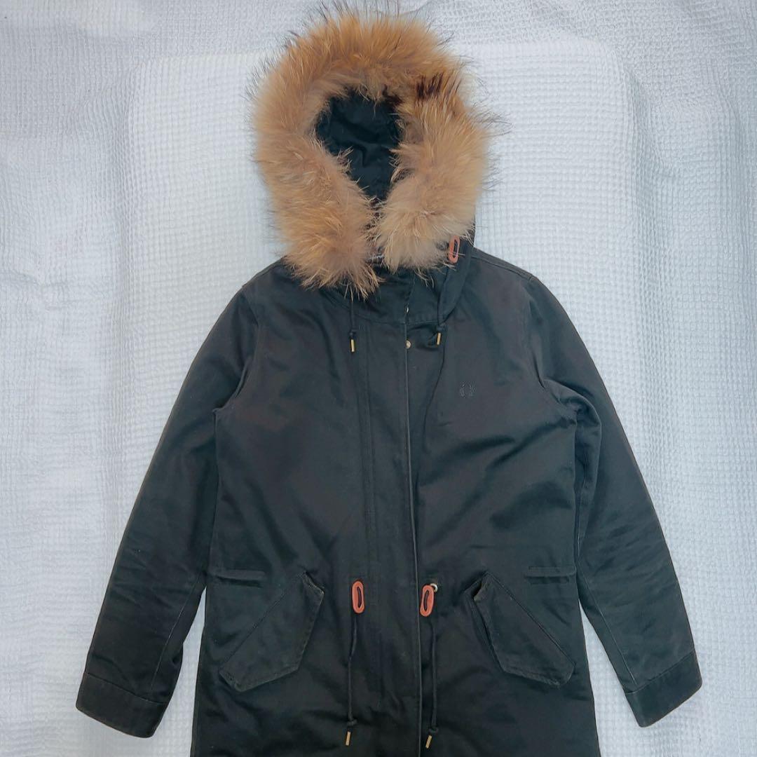 【ラナ様】FRED PERRY モッズコート ファー ライナー フィッシュテール