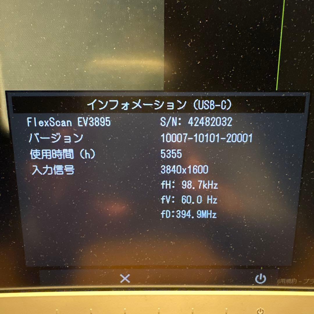 EIZO FlexScan EV3895 本体