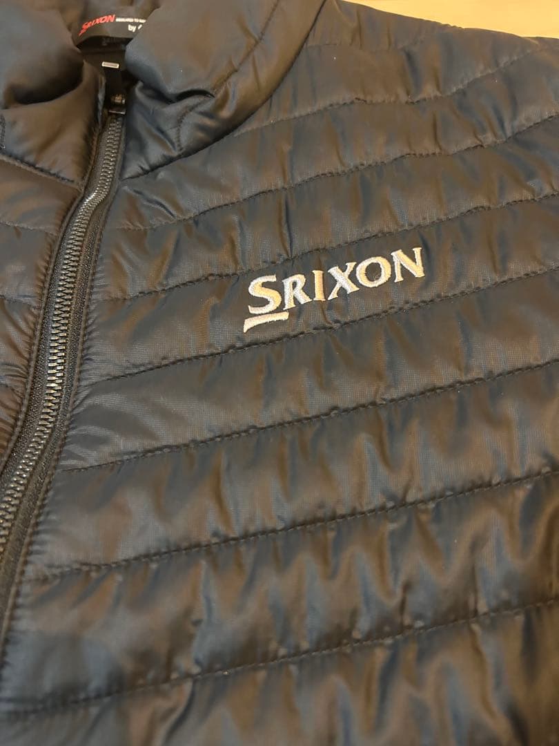 【美品】Srixon スリクソン デサント ゴルフ ダウン ジャケット ブラック
