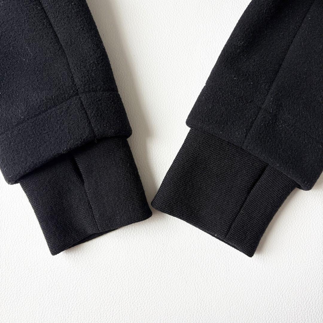 2958y美品　ヘルムートラング　スタンドカラーミドルコート　黒