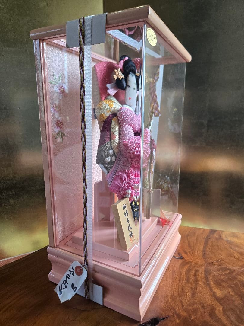 【展示品限り】正月飾り　羽子板　ケース飾り　※閉店セール　H14