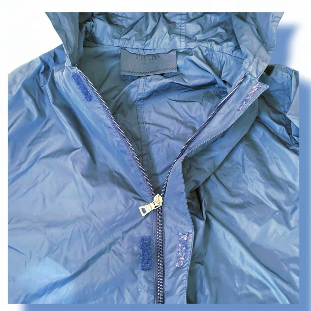 プラダ ナイロン パーカー フーデッド ジャケット ダブルZIP 軽量