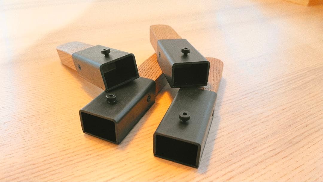 残り3点 ブラックデザイン ハレテーブル 日和 延長脚 改良品