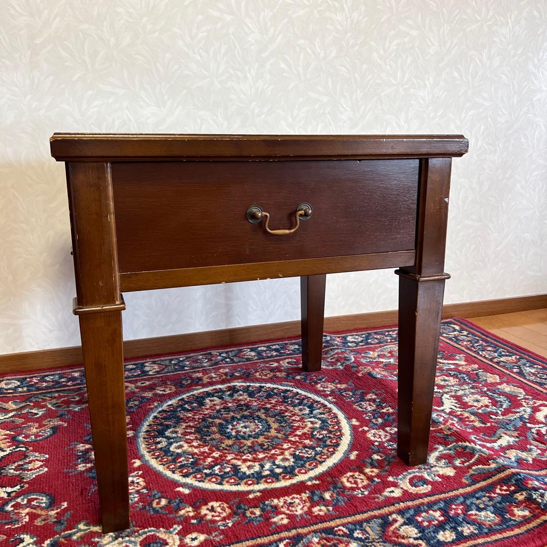 アンティーク サイドテーブル ナイトテーブル 木製