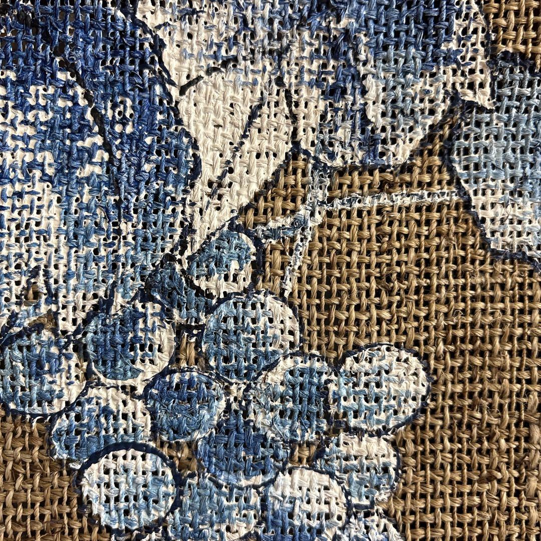 魯山人の四季 手描き本麻のれんコレクション 全4点 タペストリー 未使用品