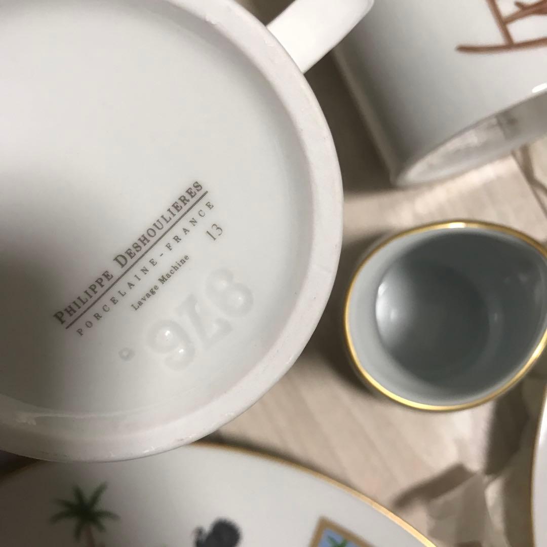 リモージュ フィリップ デズリエ　皿 マグカップなどの6点セット　新品