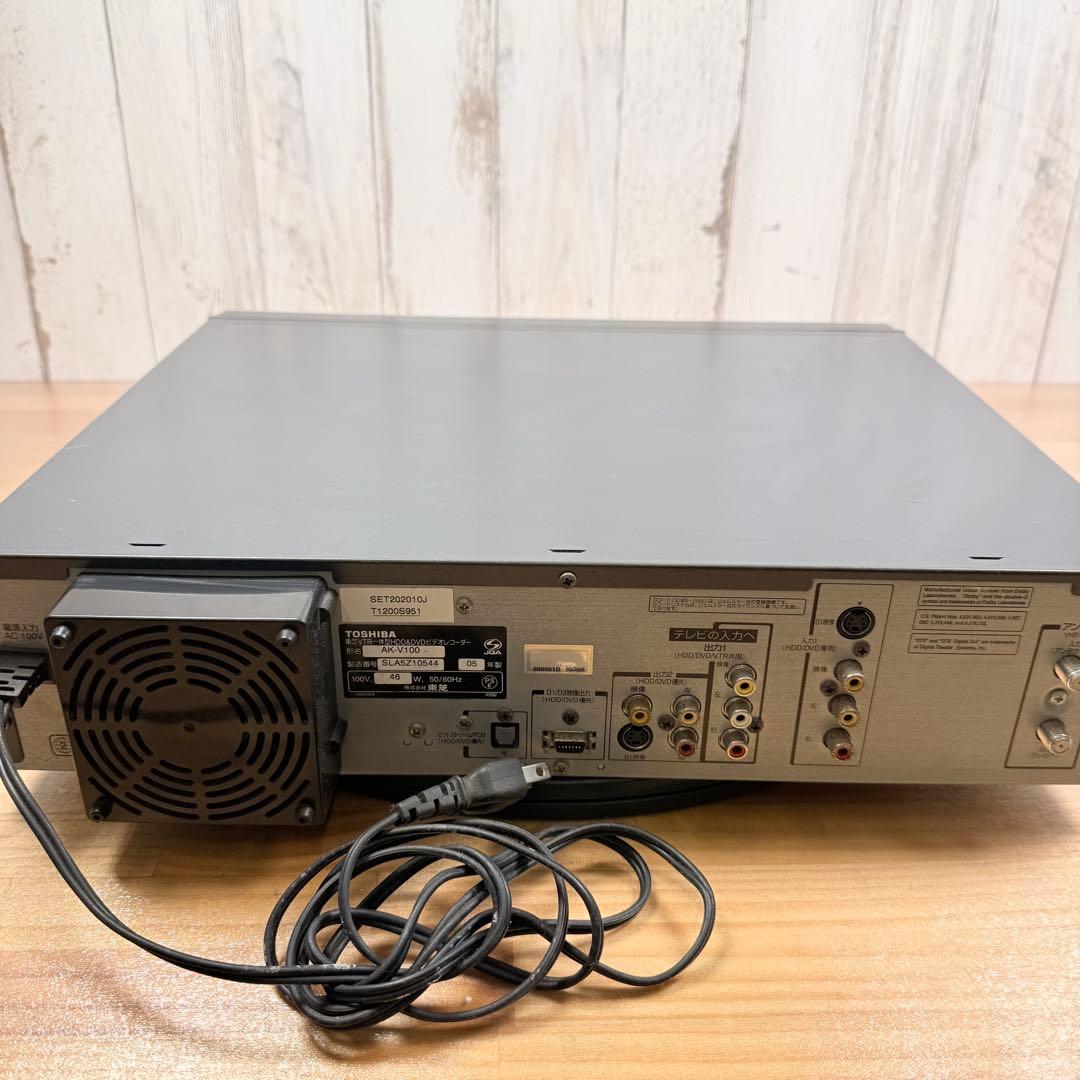 TOSHIBA HDD VHS DVD レコーダー デッキ AK- V100