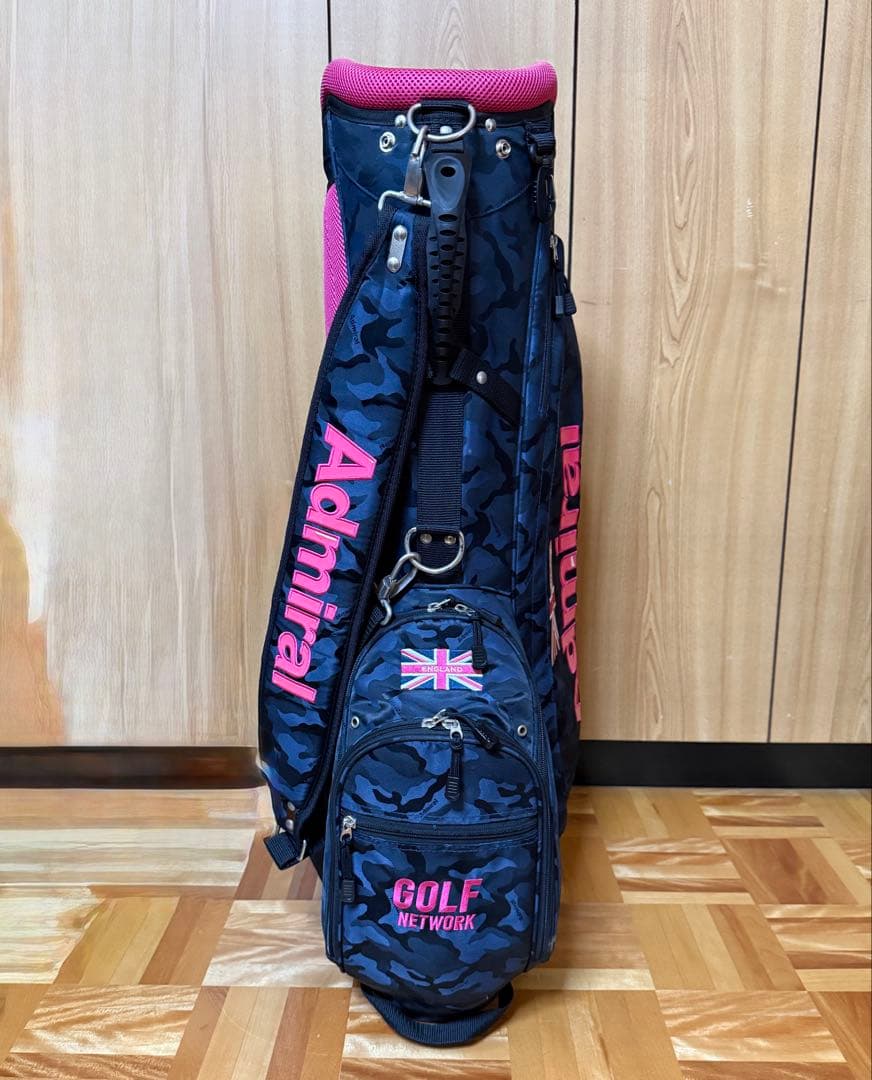 Admiral GOLF NETWORKコラボ 迷彩柄スタンドキャディバッグ