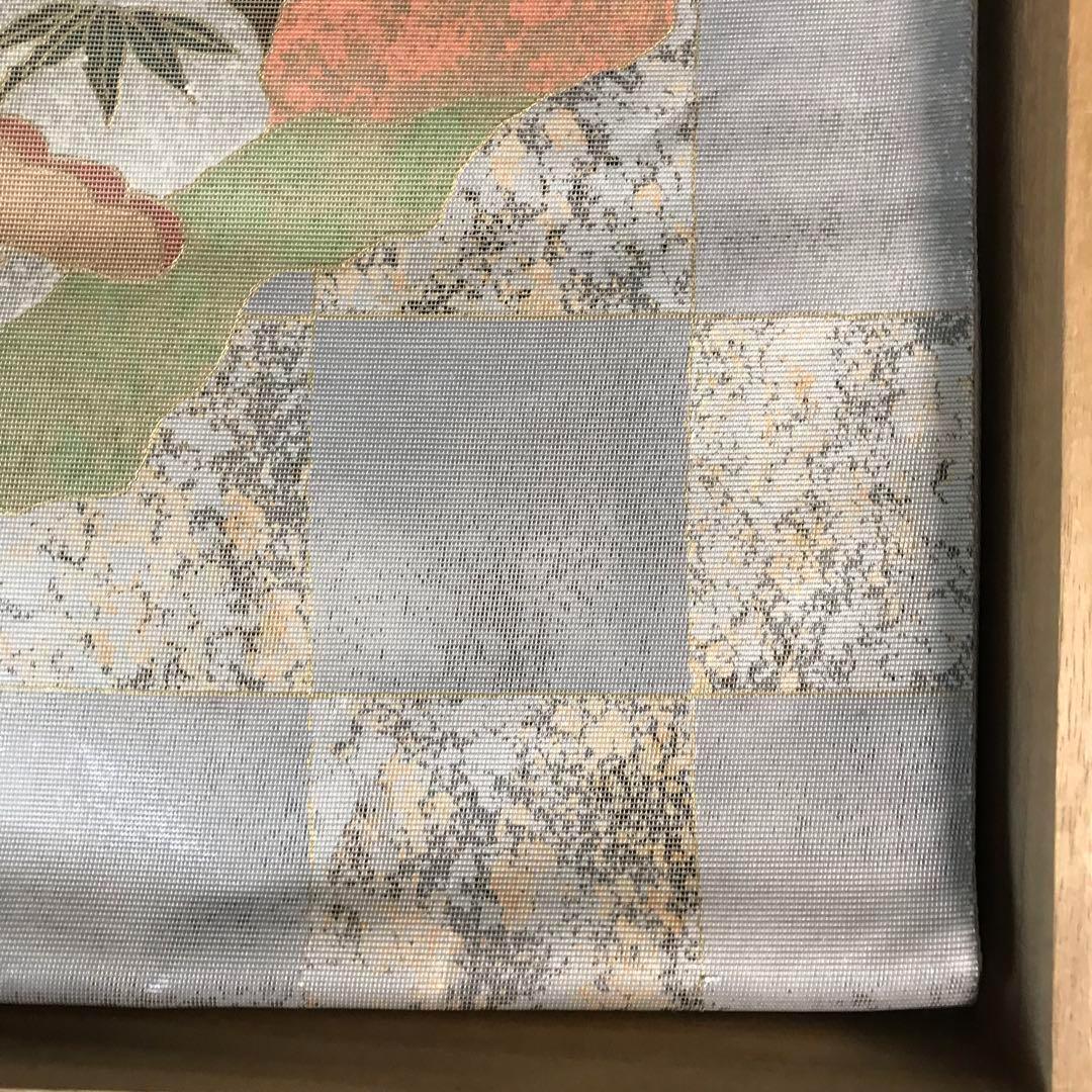 ZF-976 袋帯 螺鈿 鳳凰 正絹 太鼓柄 高級 逸品 希少