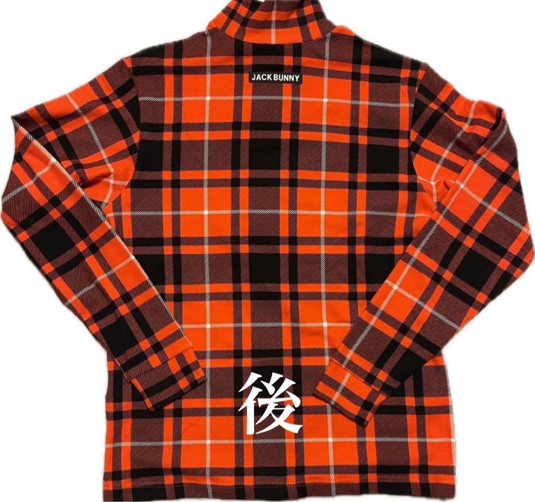 【新品】JACK BUNNY チェック柄長袖　モックネックシャツ　Mサイズ感