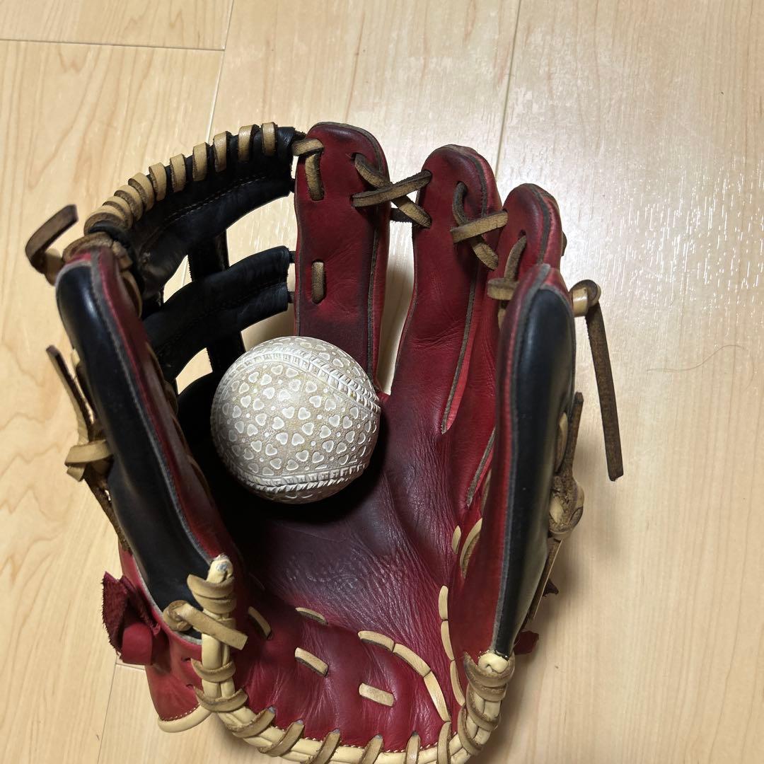 THE GOD GLOVE CO. 軟式グローブ 赤/黒