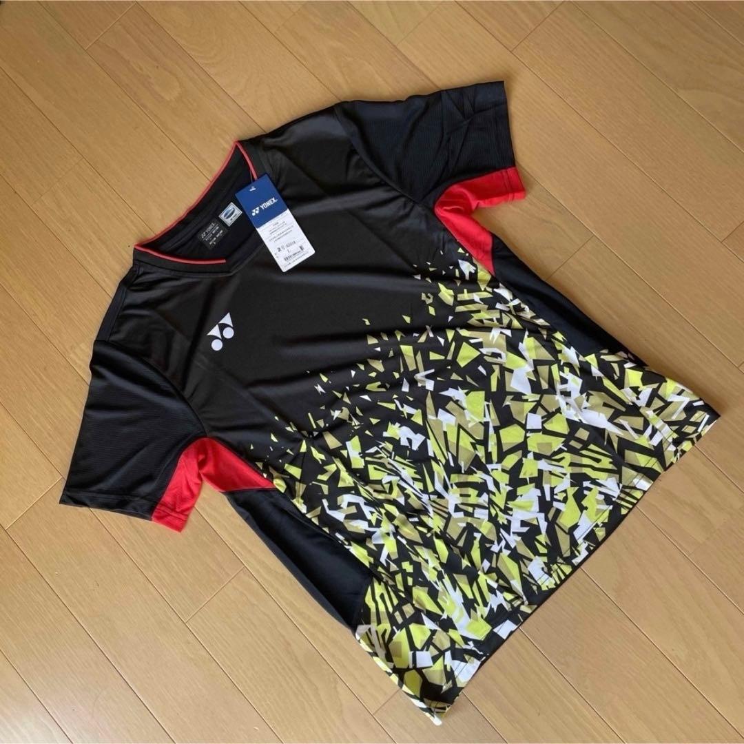 ヨネックスYONEX テニス＆バドミントンウ　ゲームウェア　新品　L ブラック系