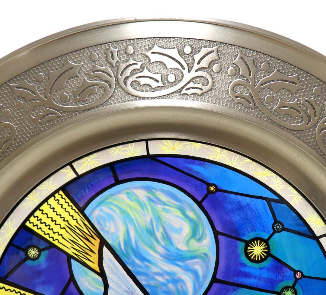 オリーブと鳩 ノアの箱舟 ヴィンテージ ステンドグラス 箱付き アメリカ歴史協会