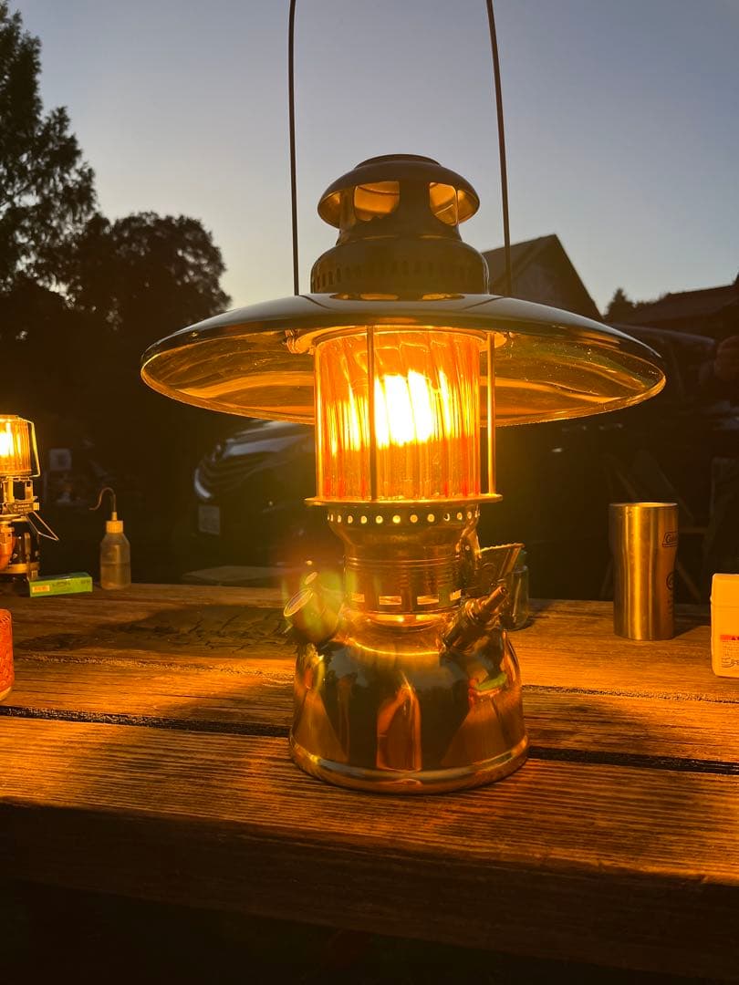 Petromax 500CP HK500 交換用ホヤ 琥珀色波模様