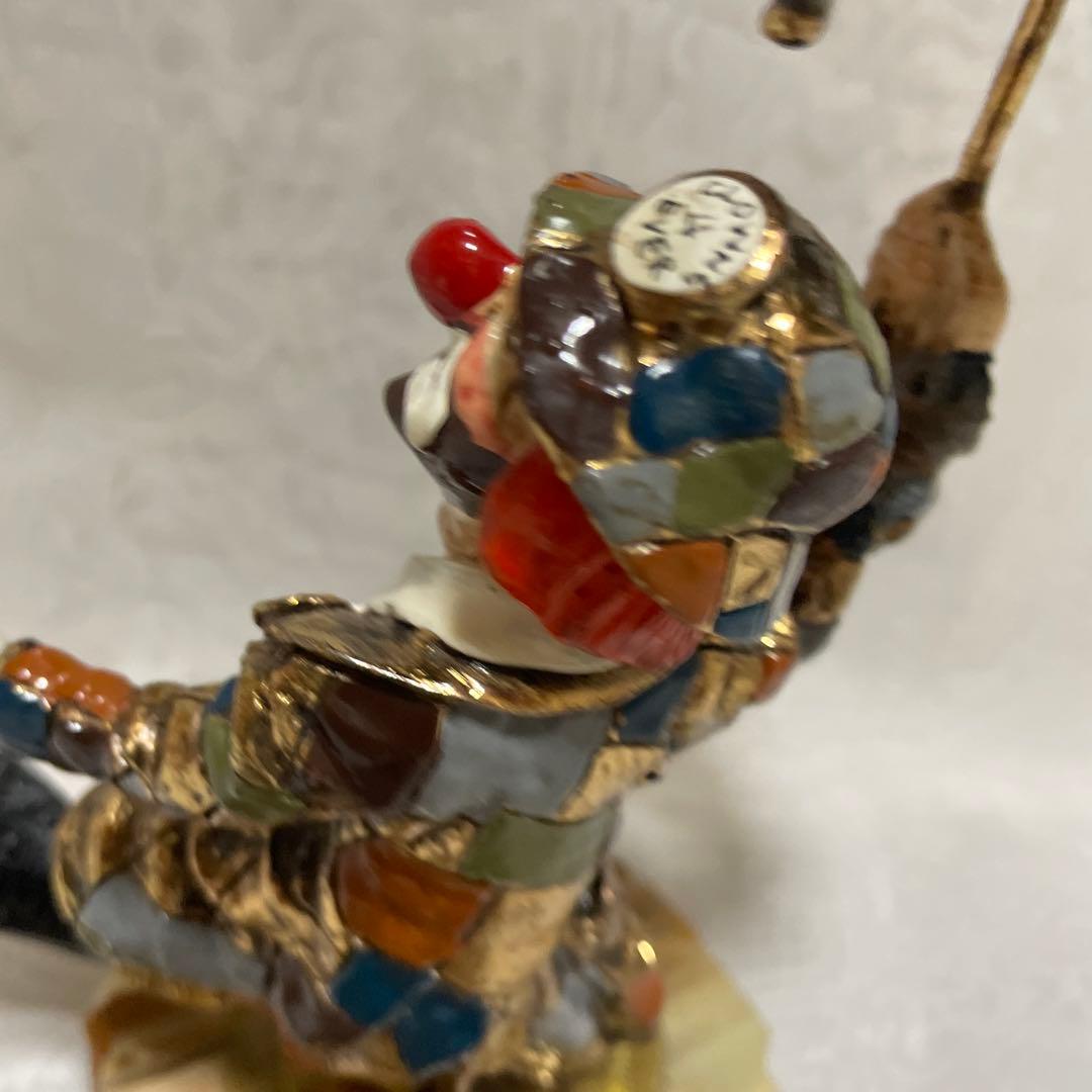 ヴィンテージ Ron Lee ピエロ 大理石　置物　アンティーク　インテリア