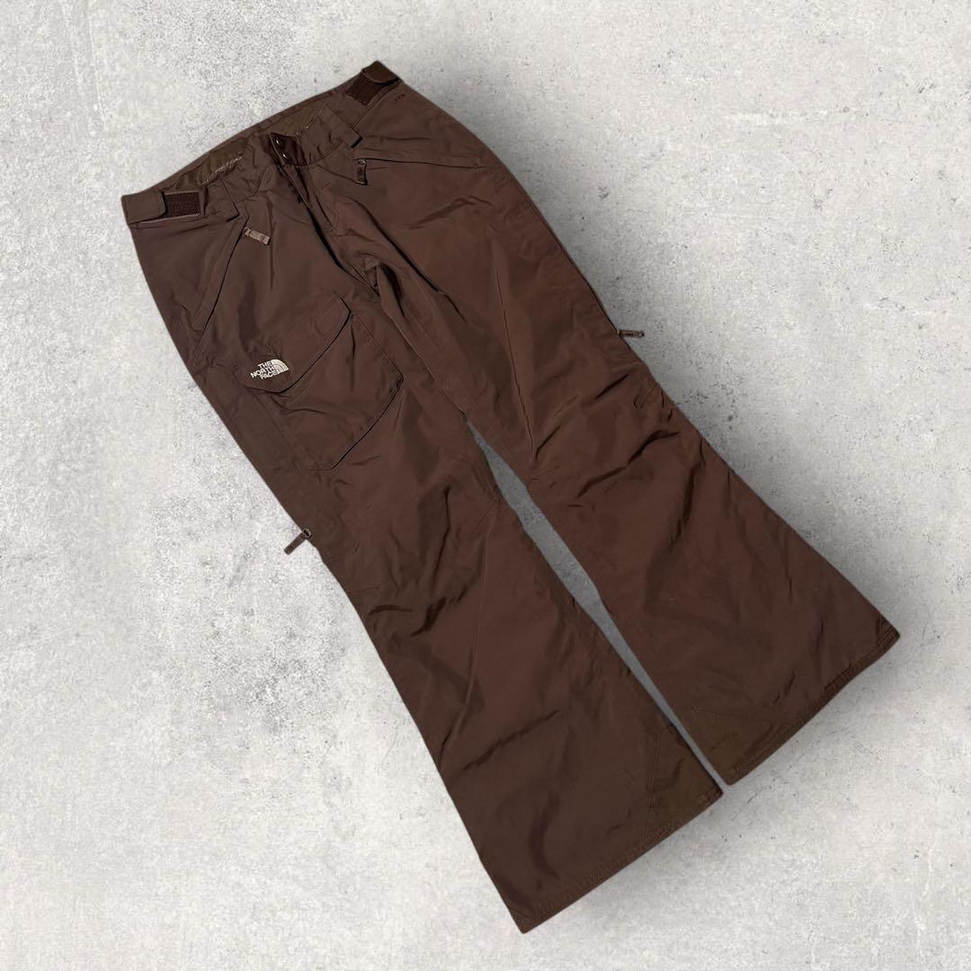 【ザ・ノースフェイス】スキー　スノーボード　パンツ　ハイベント　茶色　L 中綿k