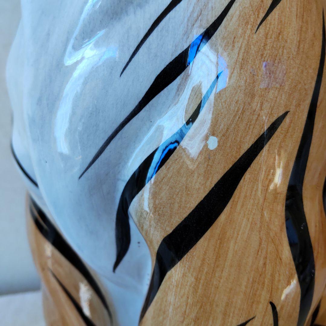 虎　陶器　置物　イタリア製