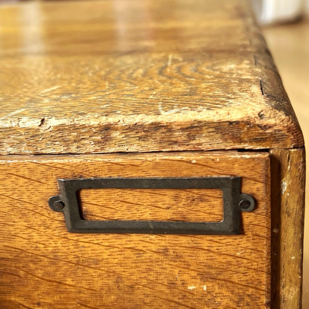 古道具　昭和レトロ　小引き出し　5杯　木製