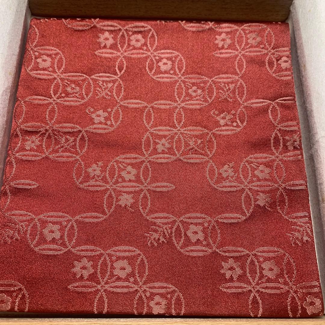 正絹 破七宝緞子 土田友湖作（千家十職 袋師） 出帛紗　表千家　共箱