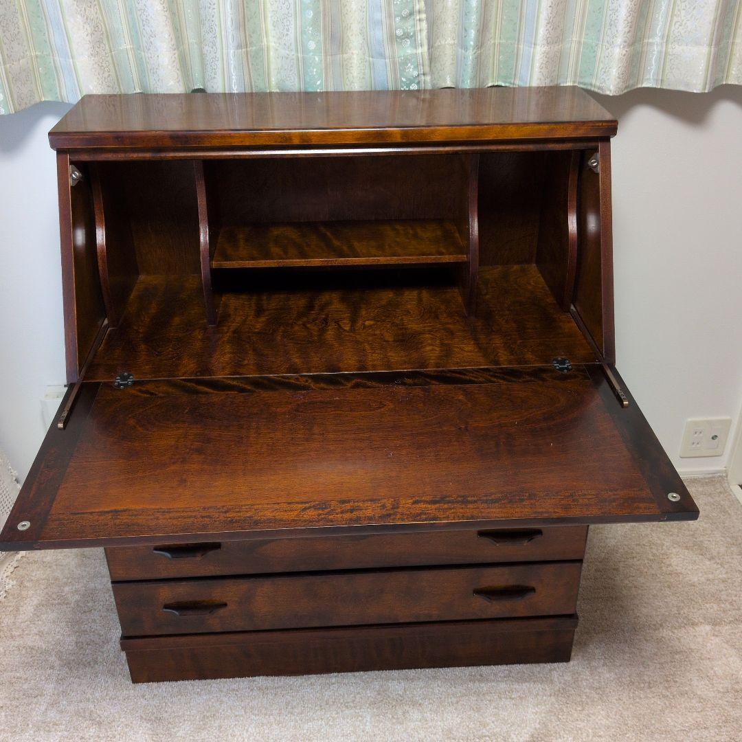 みゅう品 北海道民芸家具ライティングビューロー(長谷川家具)