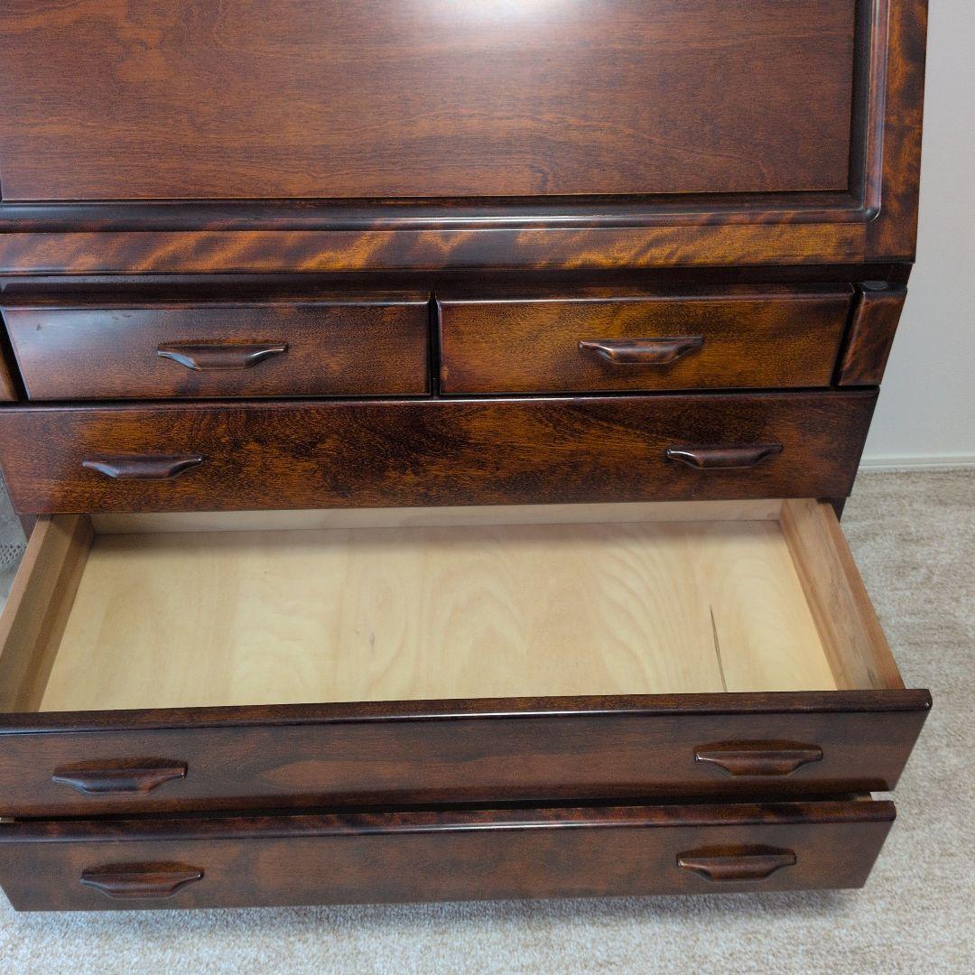 みゅう品 北海道民芸家具ライティングビューロー(長谷川家具)