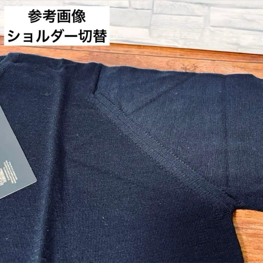 【袋入り新品】ジョンスメドレー Vネックニット ASHMOUNT ネイビー M