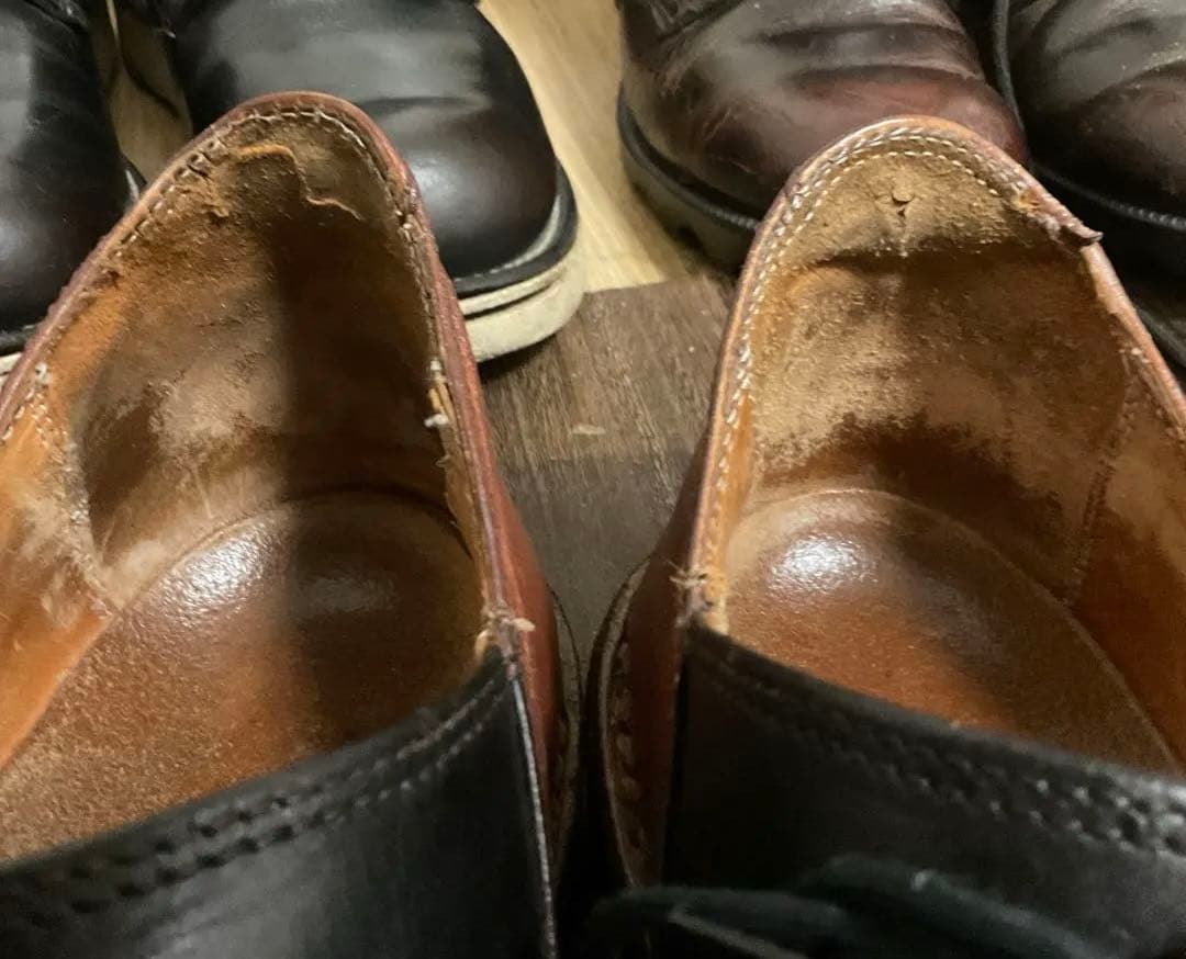 トリッペン　レザー レースアップシューズ 黒茶　41