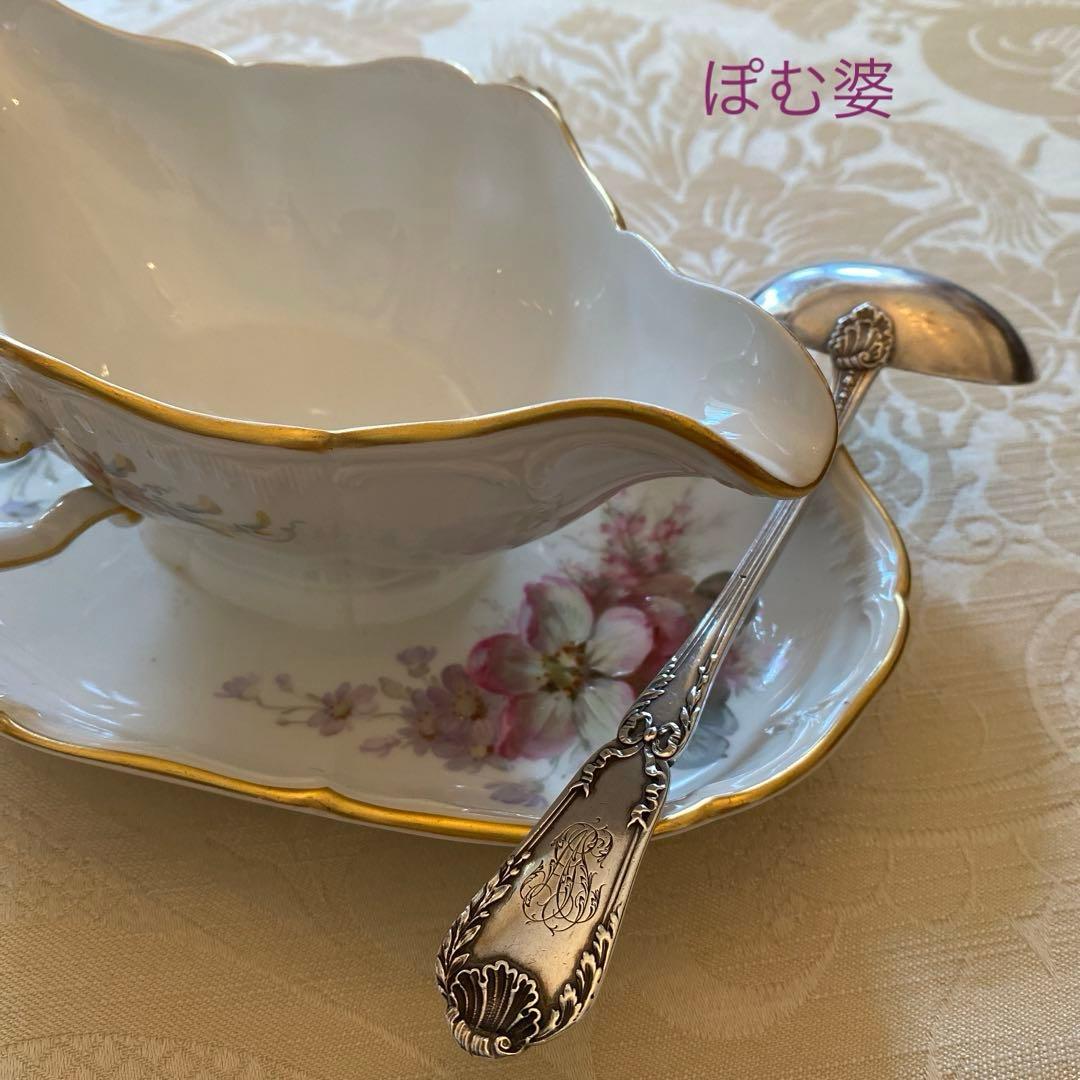 【フランス／ピュイフォルカ】純銀／レードル「ポンパドール」