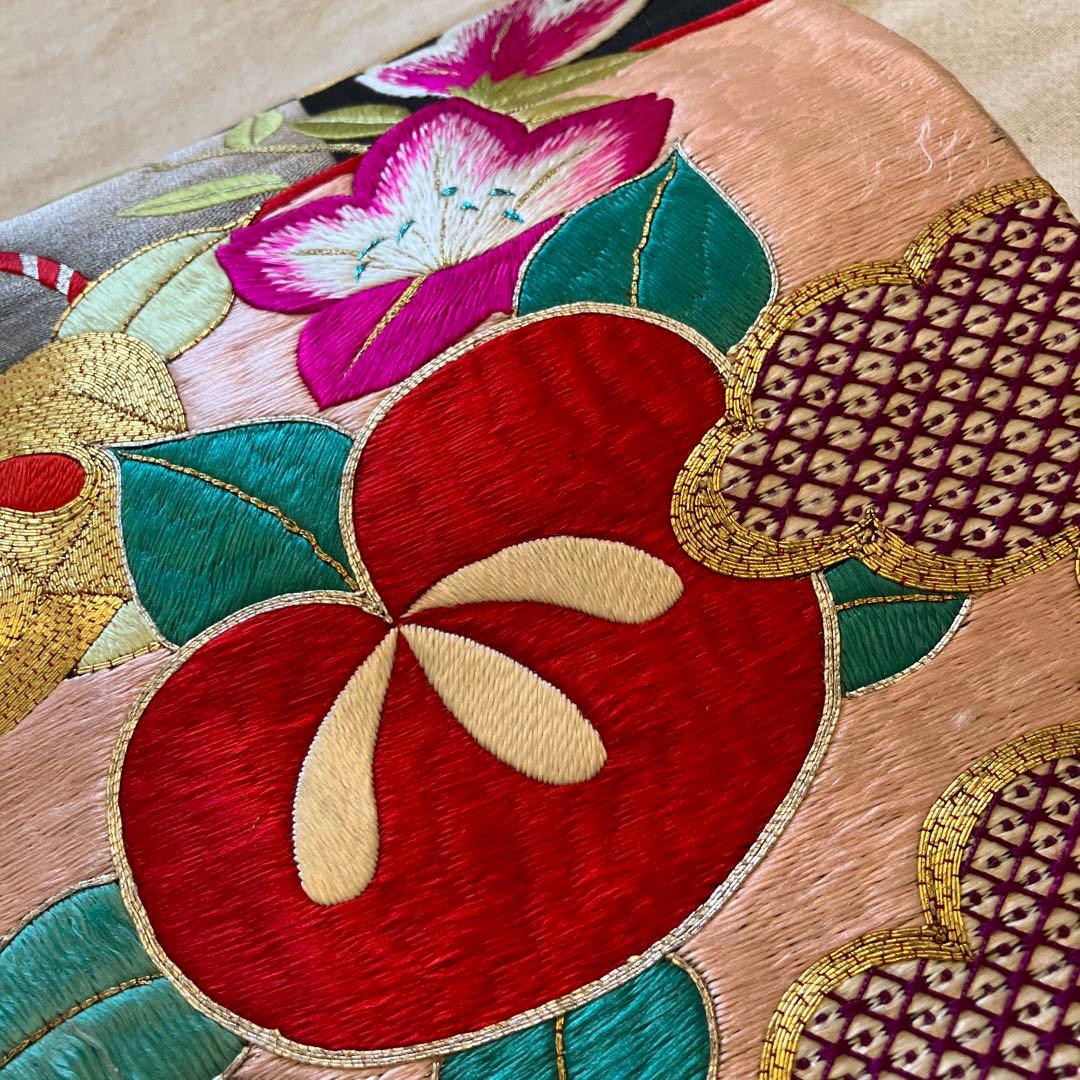 【超レア】アンティーク好き必見❤️刺繍名古屋帯