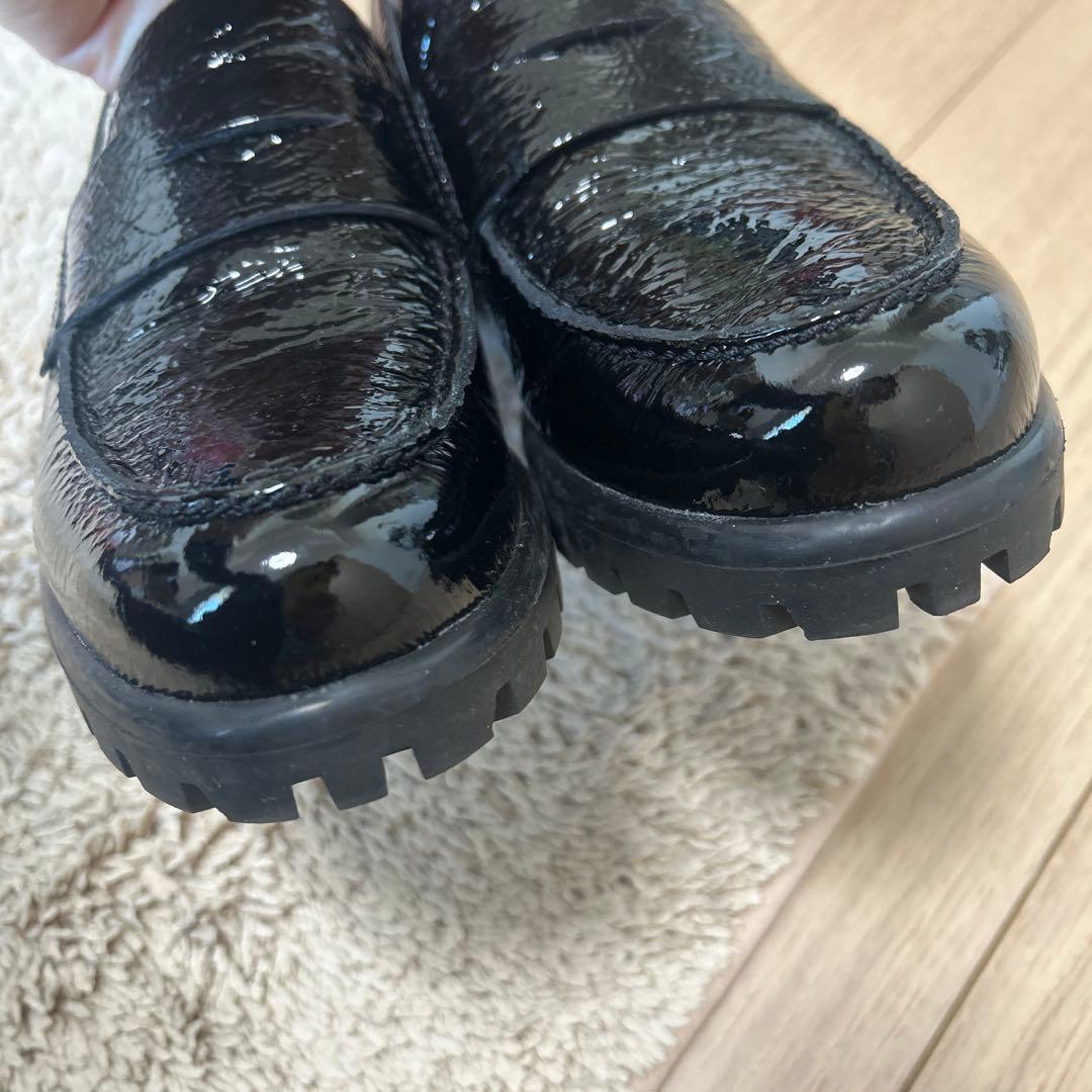 ECCO 靴　ローファー　厚底 美品