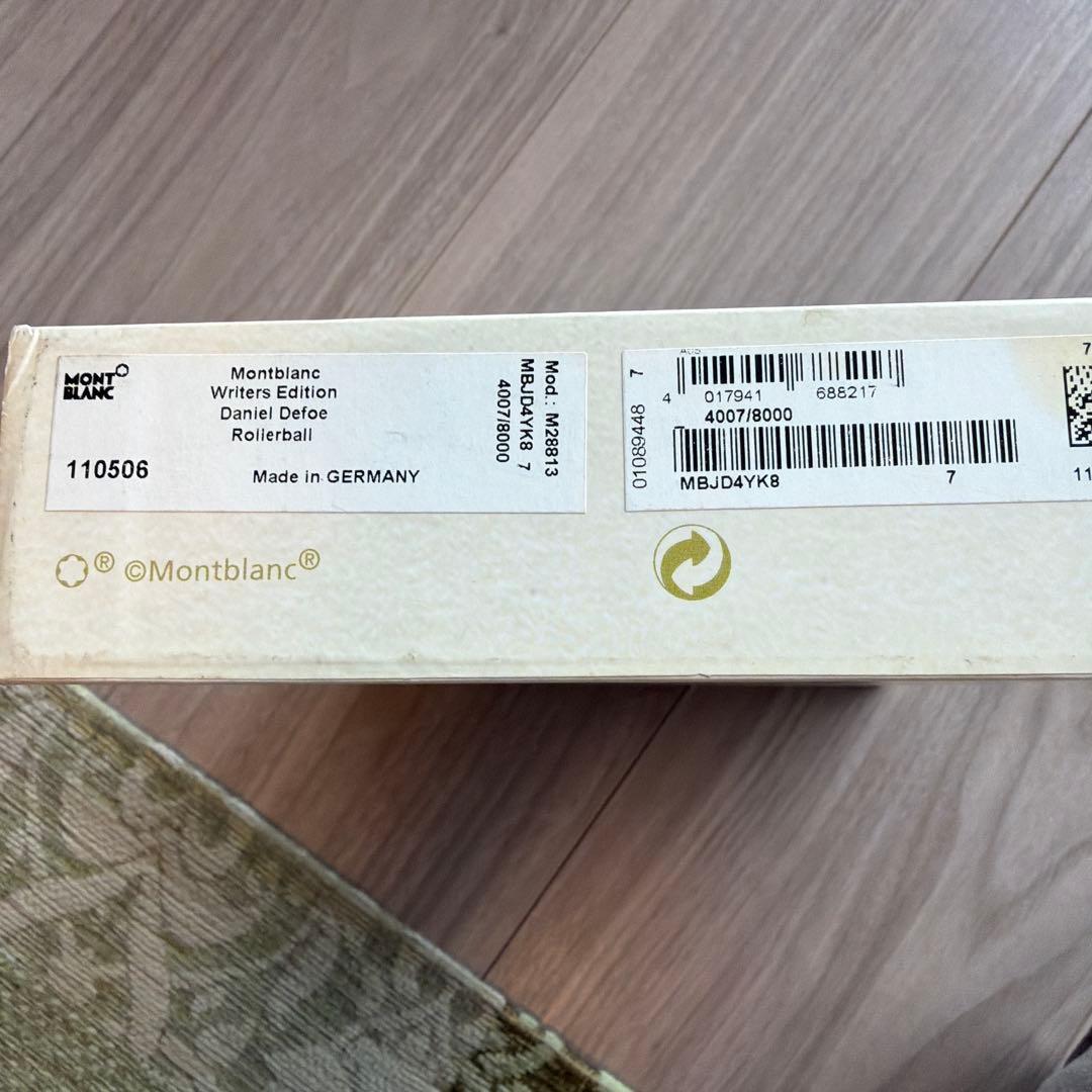 筆記具 MONTBLANC ROLLER WRITERS EDITION 110506