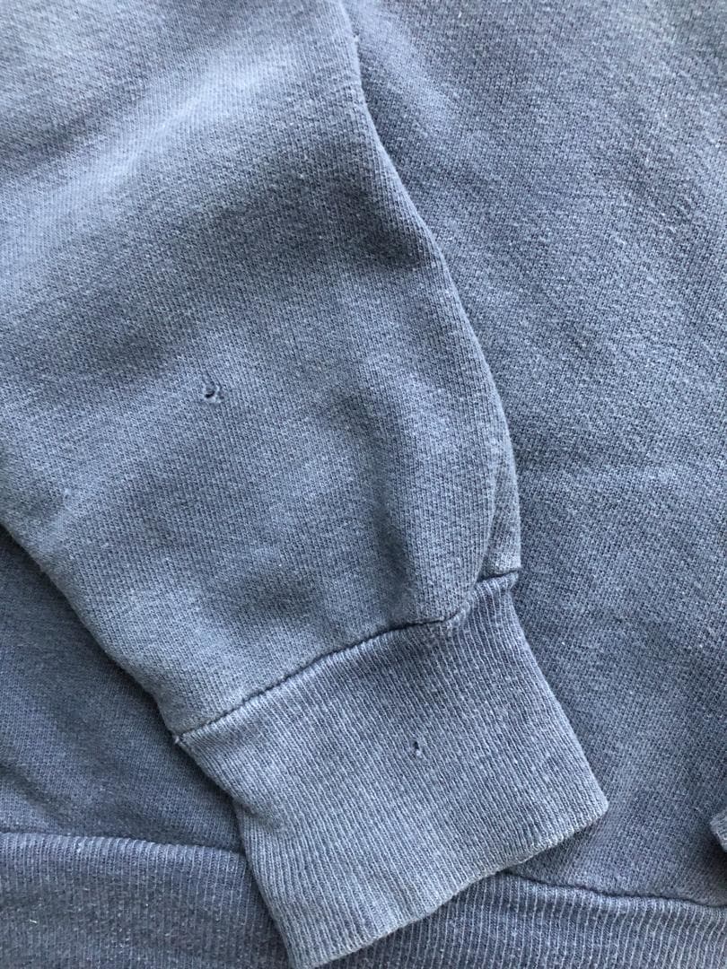 60s half zip sweat shirts ナス紺